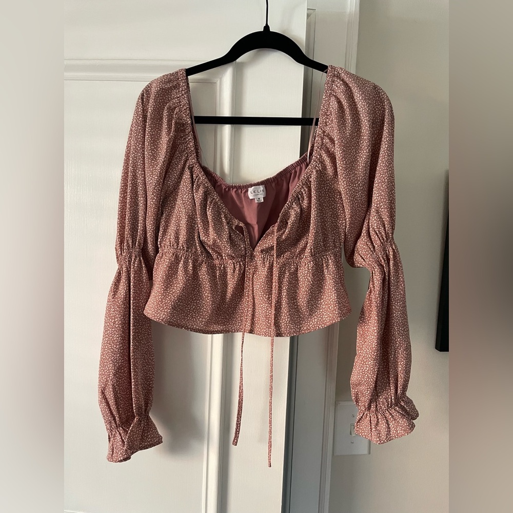 Le Lis Dusty Pink Floral Blouse